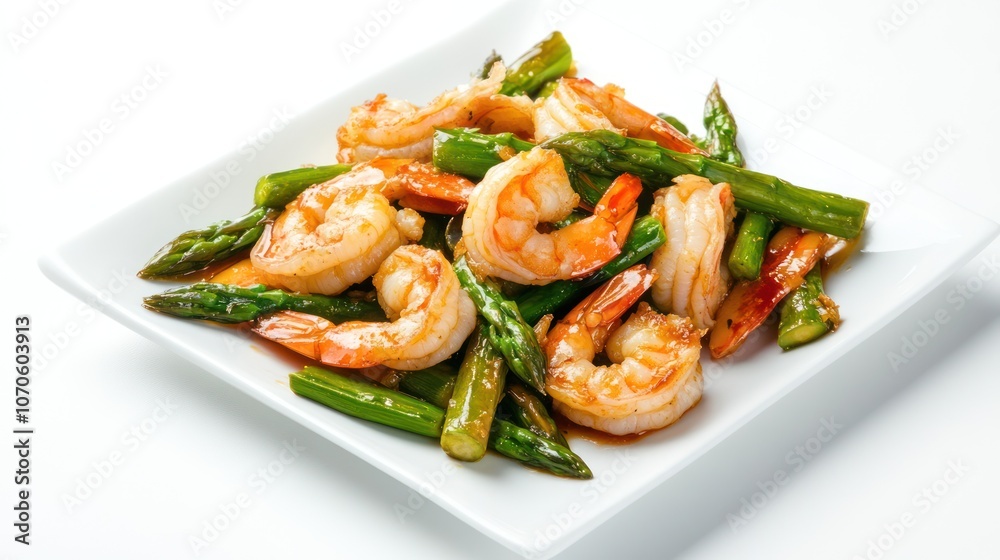 Shrimp and Asparagus Stir-Fry Shrimp and Asparagus Stir-Fry