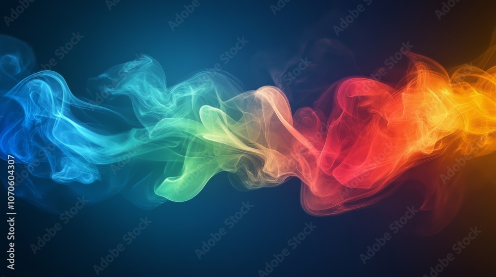 Colorful Smoke Abstract Colorful Smoke Abstract