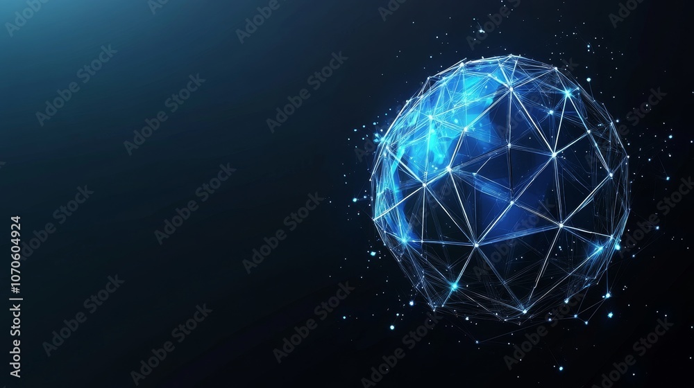 A digital representation of a globe made of interconnected lines and nodes, symbolizing connectivity. A digital representation of a globe made of interconnected lines and nodes, symbolizing connectivity.