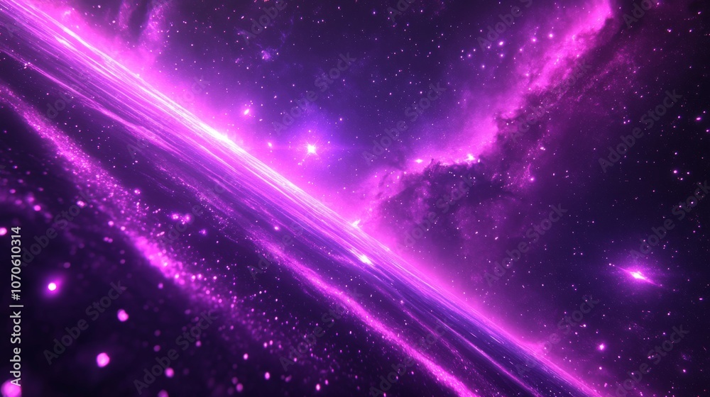 Vibrant Purple Galaxy