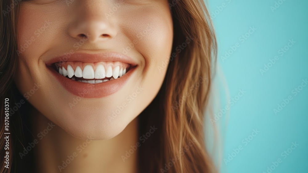 Smiling Woman with White Teeth