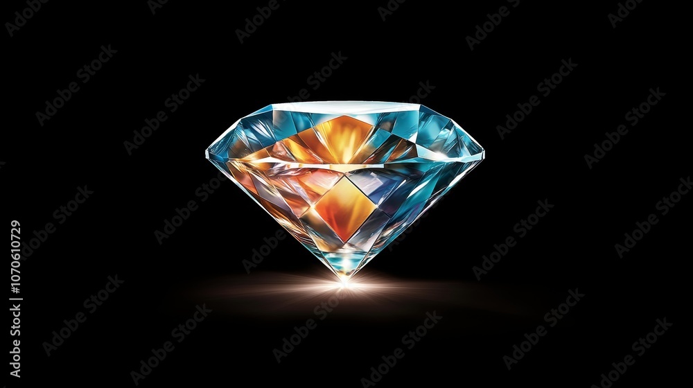 Sparkling Diamond Gemstone Luxury Wealth and Success Sparkling Diamond Gemstone Luxury Wealth and Success