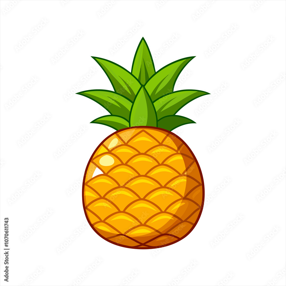 Pineapple fruit icon illustration Pineapple fruit icon illustration