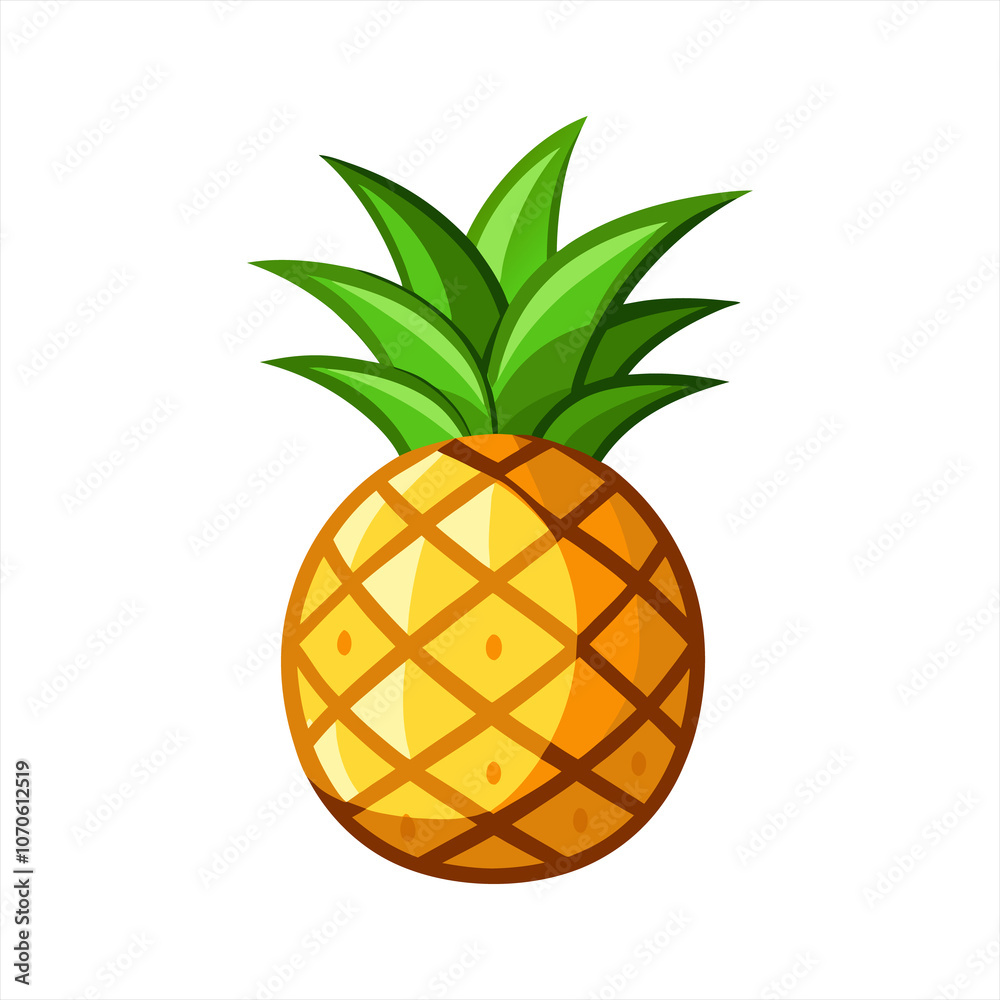 Pineapple fruit icon illustration Pineapple fruit icon illustration