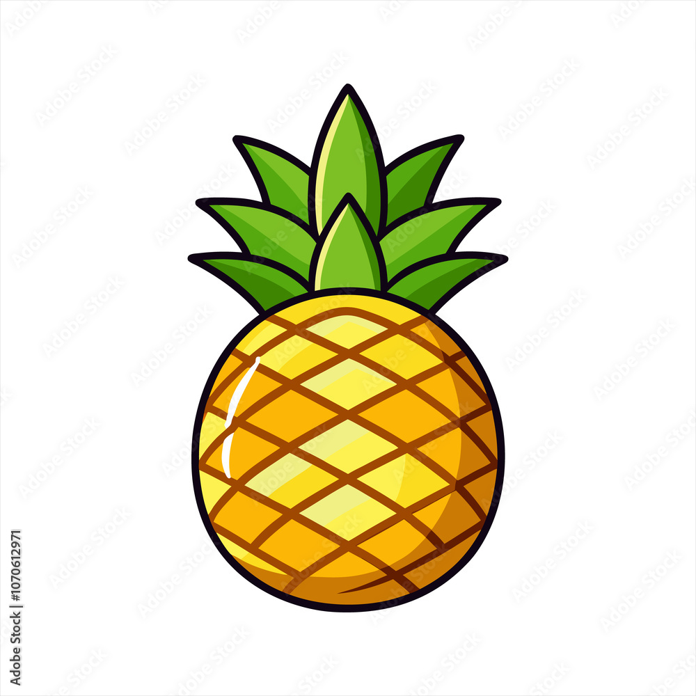 Pineapple fruit icon illustration Pineapple fruit icon illustration