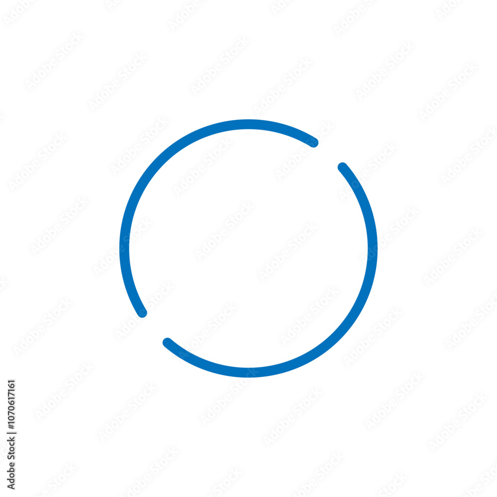 Circle icon black and white vector sign Circle icon black and white vector sign