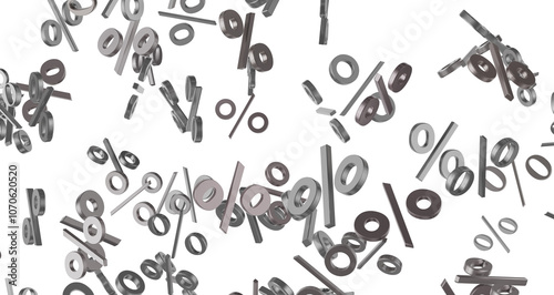 3d Sales icons floating in ...