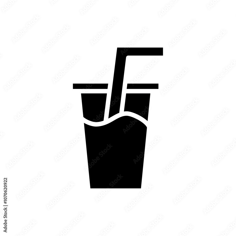 Drink icon black and white vector sign Drink icon black and white vector sign