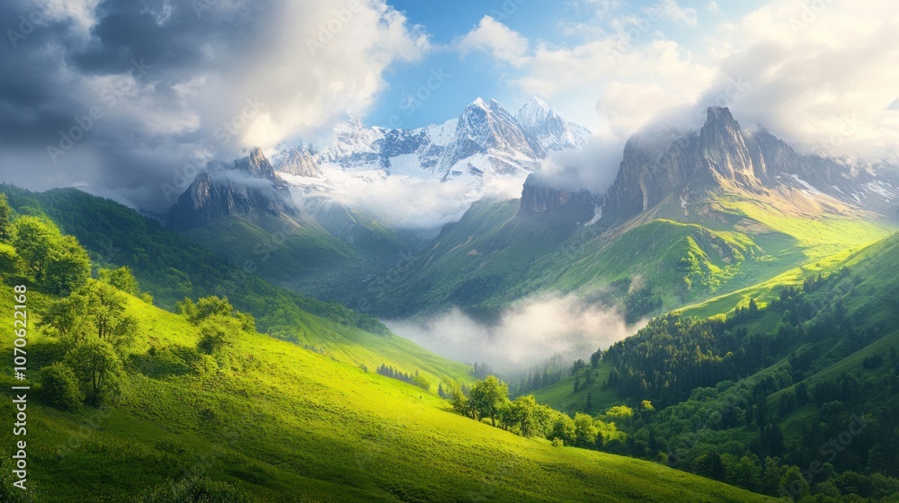 Obraz premium Majestic Mountain Range