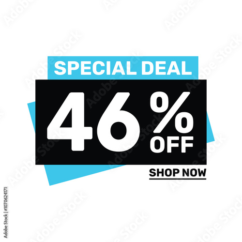 Special deal 46 off price marketing blue color design.