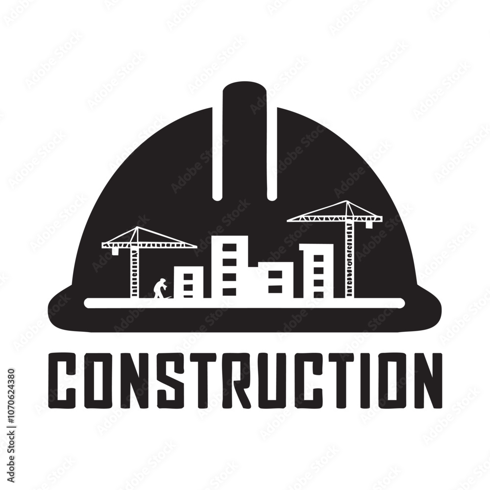 Naklejka premium Construction Vector Logo
