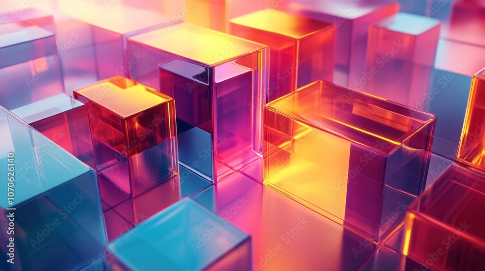 Abstract Glass Blocks Abstract Glass Blocks