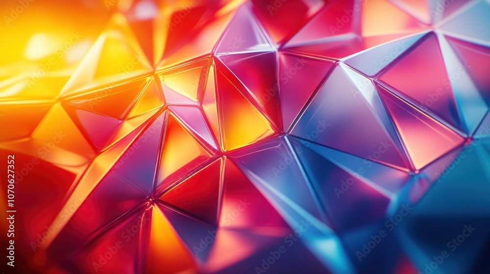 Abstract Geometric Pattern with Vibrant Colors Abstract Geometric Pattern with Vibrant Colors