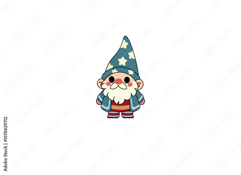 Vector illustration of cartoon Santa Claus isolated on white background Vector illustration of cartoon Santa Claus isolated on white background