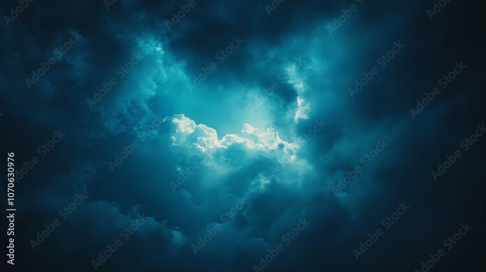 Dramatic Sky with Illuminated Clouds Dramatic Sky with Illuminated Clouds