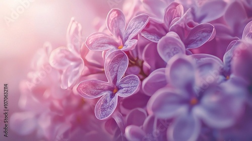 Delicate Lilac Blossoms in Soft Light