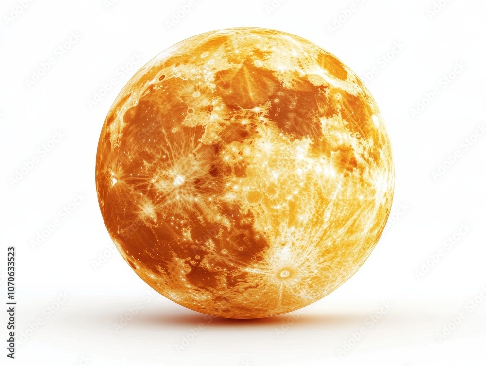 A close-up of the moon, showing its craters and surface details in a warm, golden light. A close-up of the moon, showing its craters and surface details in a warm, golden light.