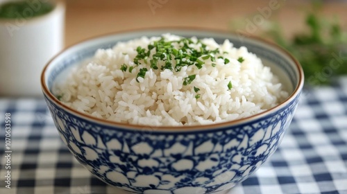 Bowl of Rice with Herbs