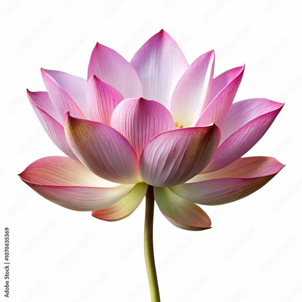 Fototapeta premium lotus on white background