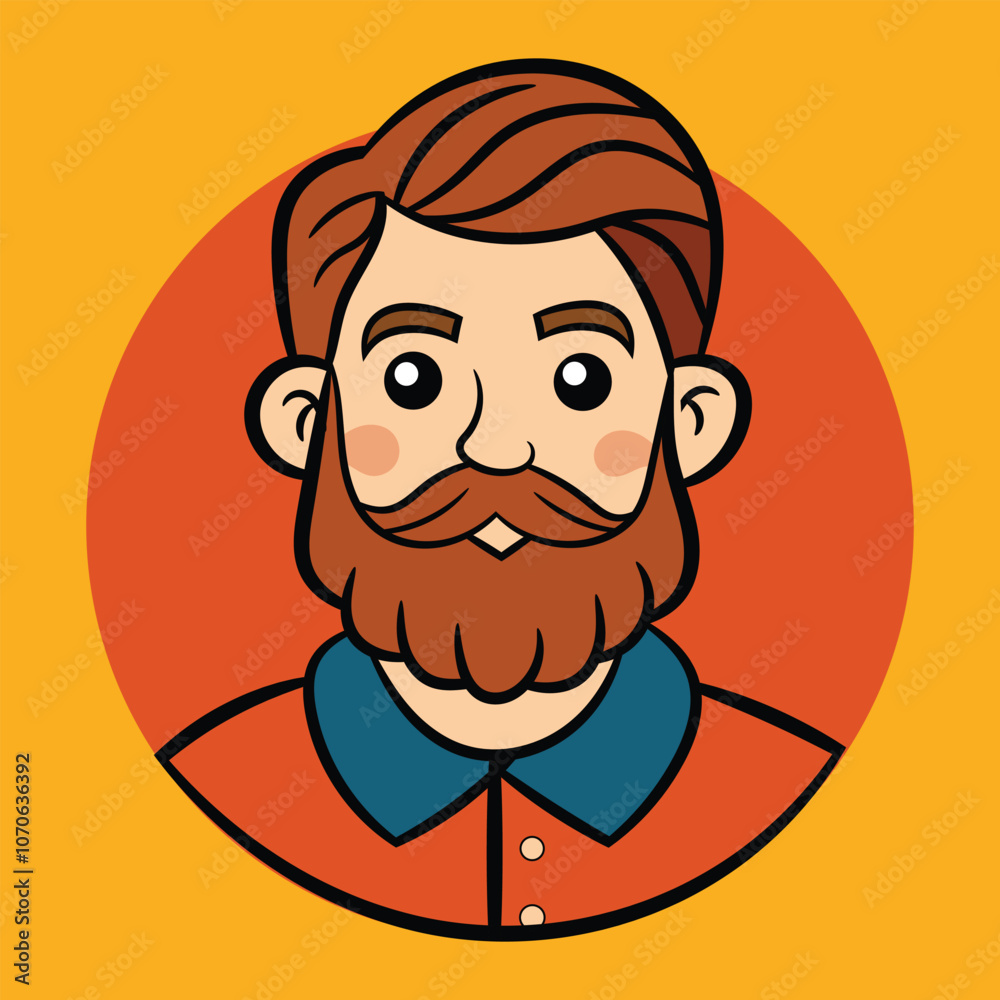 Man with a thick beard and mustache doodle icon drawing vector illustration
Man with a thick beard and mustache doodle icon drawing vector illustration