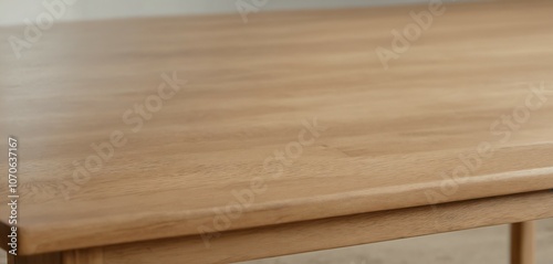 Polished Oak Table Close-Up