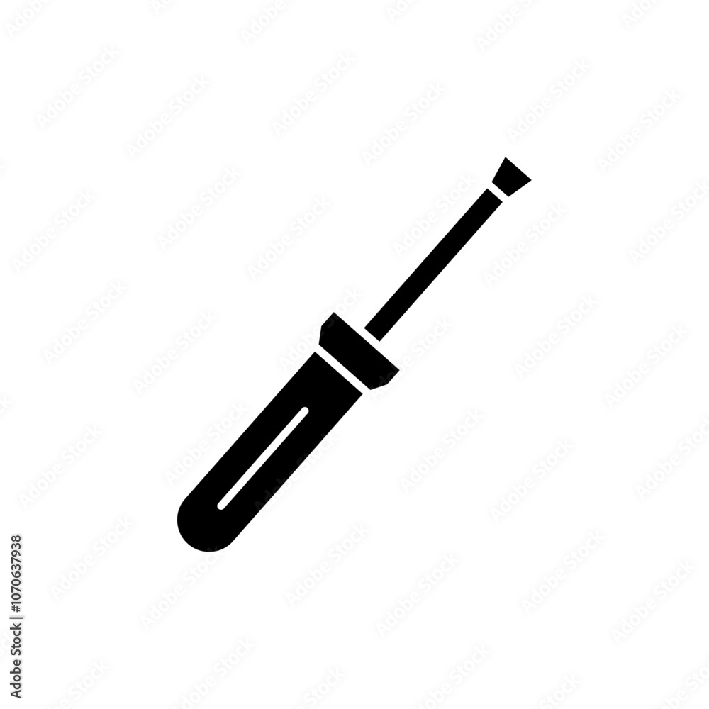 Screwdriver icon black and white vector sign Screwdriver icon black and white vector sign