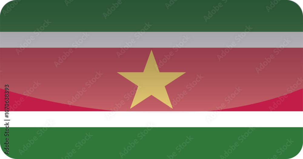 National flag of Suriname.Vector illustration National flag of Suriname.Vector illustration
