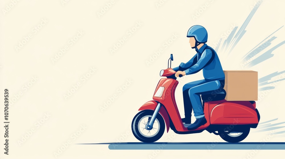 Fototapeta premium Courier service logo