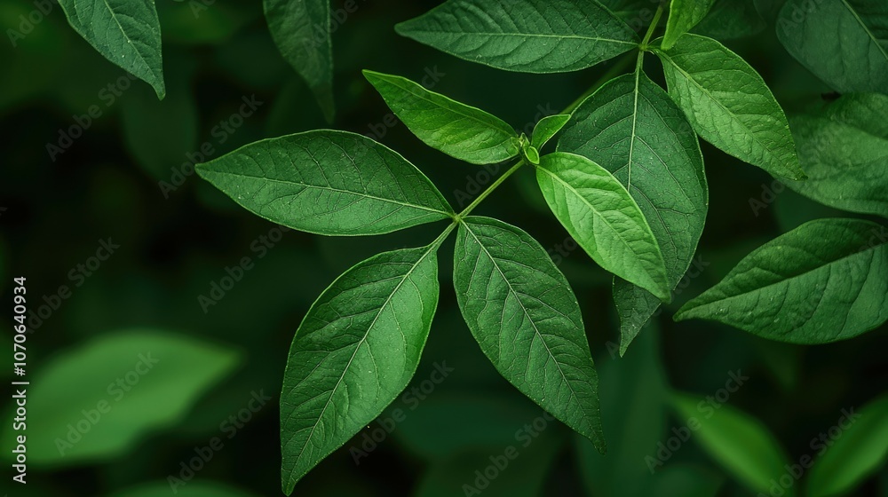 Lush green leaves with a deep green background, creating a natural and organic texture. Lush green leaves with a deep green background, creating a natural and organic texture.