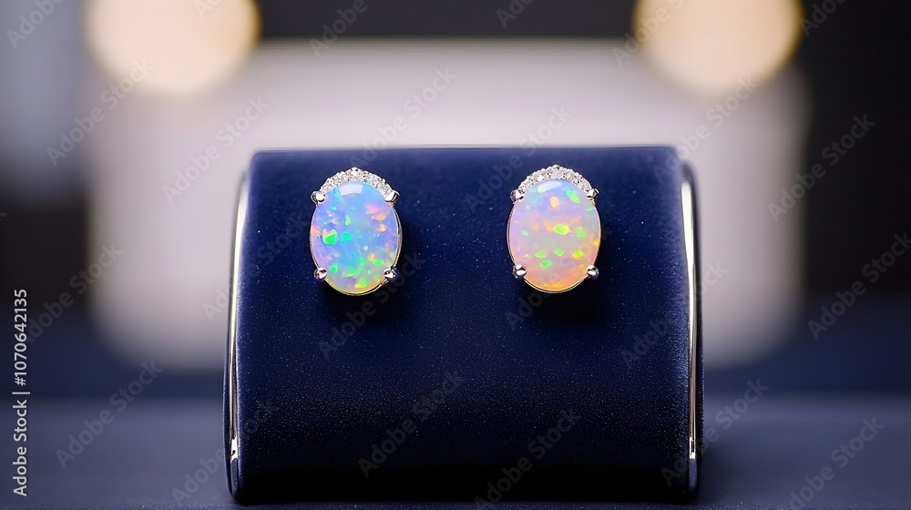 Opal Earrings Jewelry Gemstone Opal Earrings Jewelry Gemstone