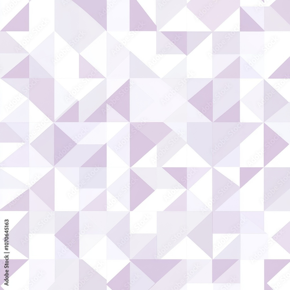 Seamless Light Purple and White Triangles Pattern, Abstract Geometric Background Seamless Light Purple and White Triangles Pattern, Abstract Geometric Background