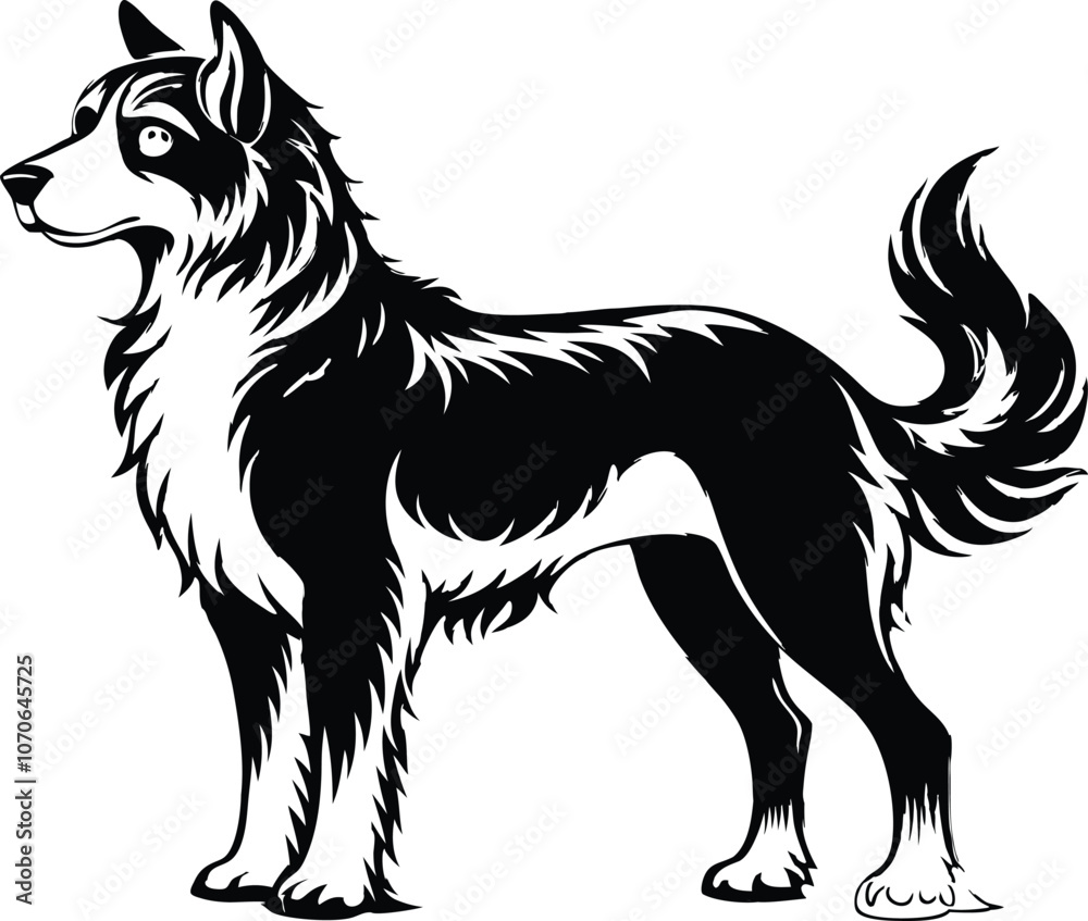 Dog silhouette dog breed silhouette vector illustration Dog silhouette dog breed silhouette vector illustration