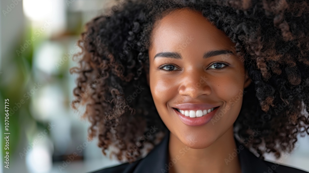 Portrait of a joyful businesswoman in an office setting, expressing excitement for her career in a startup. Highlights of leadership, success, and a positive mindset in the workplace Portrait of a joyful businesswoman in an office setting, expressing excitement for her career in a startup. Highlights of leadership, success, and a positive mindset in the workplace