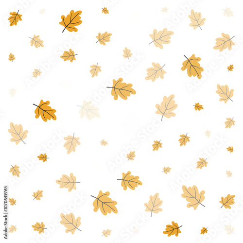Abstract Yellow Leaf Pattern