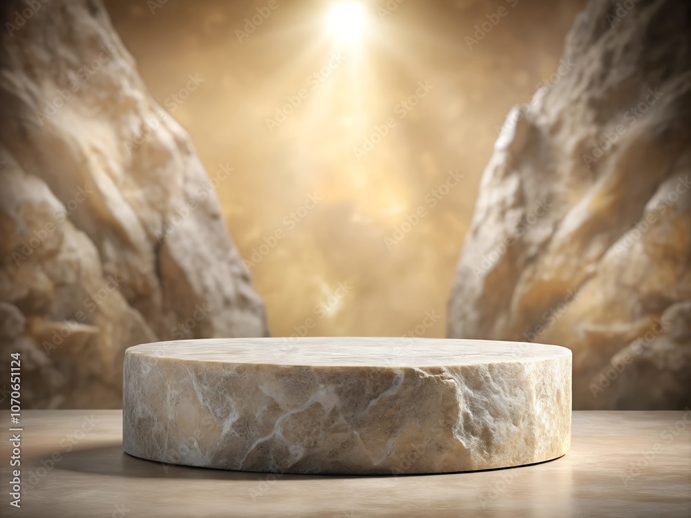 Elegant Marble Pedestal with Dramatic Lighting Elegant Marble Pedestal with Dramatic Lighting