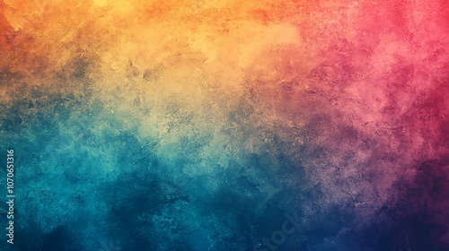 Abstract warm pastel blurred grainy gradient background. Texture colorful digital grain noise effect pattern lo fi, multicolor vintage design retro analog photo film overlay screen filter effect.
