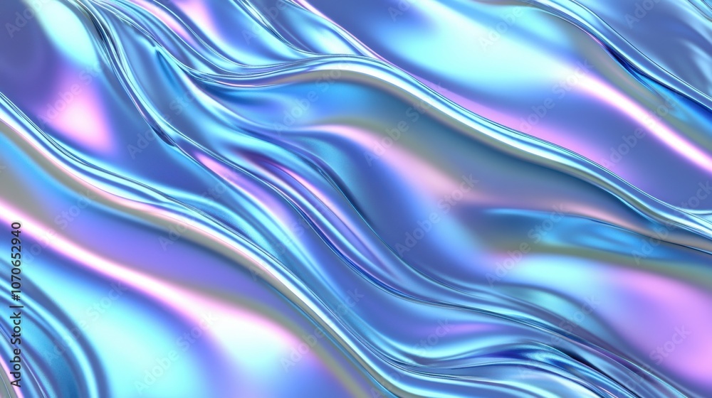 A mesmerizing abstract wave pattern in shimmering shades of blue and pastel reflections, creating an ethereal mood. A mesmerizing abstract wave pattern in shimmering shades of blue and pastel reflections, creating an ethereal mood.