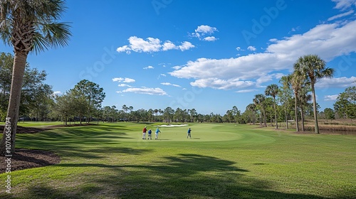 Scenic Golf Course View in Orlando Sunshine