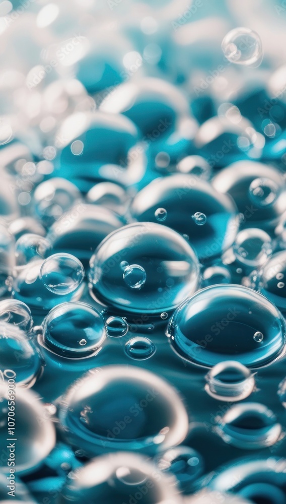 Transparent glass bubbles background. Water drops backdrop Transparent glass bubbles background. Water drops backdrop