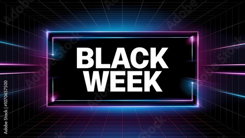 Schillerndes Neon-Design für die Black Week

