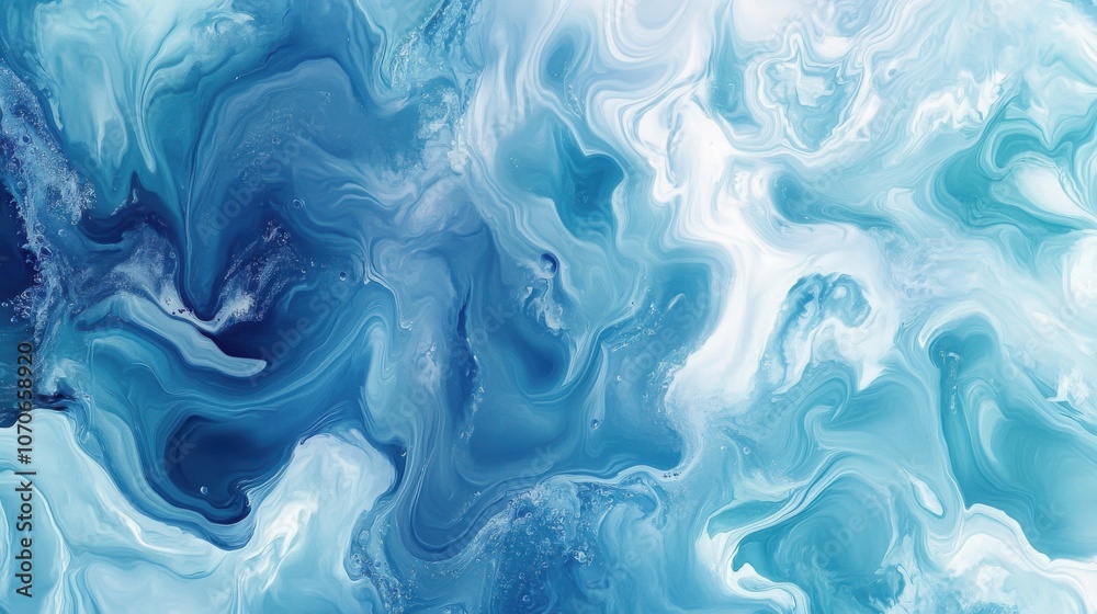 A mesmerizing abstract swirl of blue and white tones, evoking a sense of calm and tranquility. A mesmerizing abstract swirl of blue and white tones, evoking a sense of calm and tranquility.