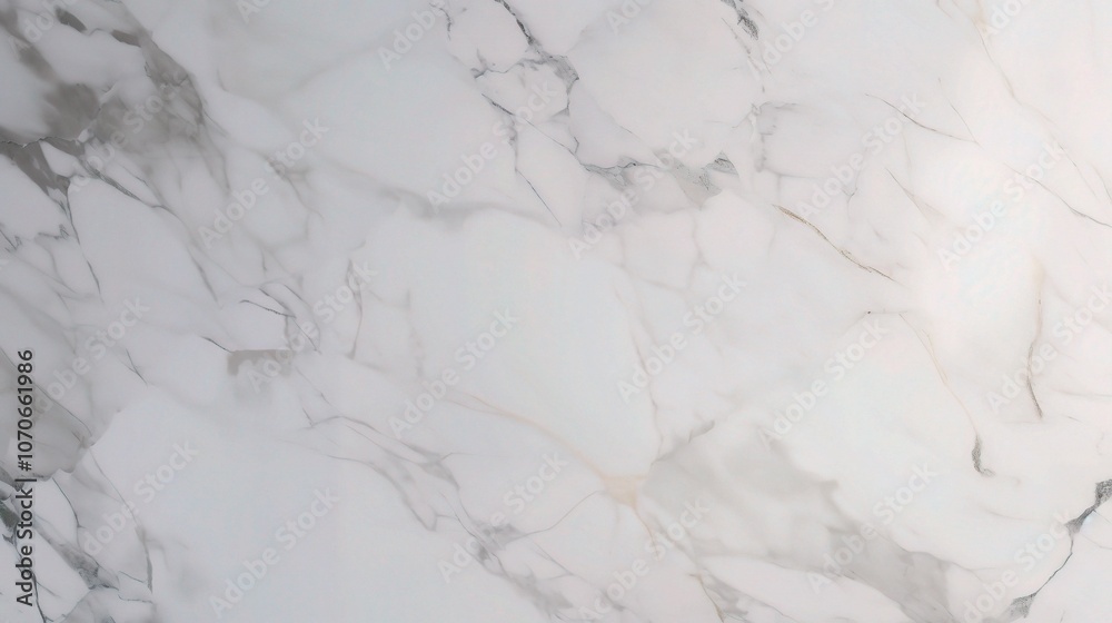 Obraz premium Elegant White Marble Surface with Subtle Gray Veins