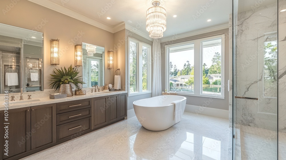 Modern Bathroom with a View Modern Bathroom with a View