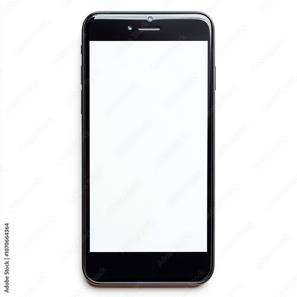 Smartphone blank screen on white background. Smartphone blank screen on white background.