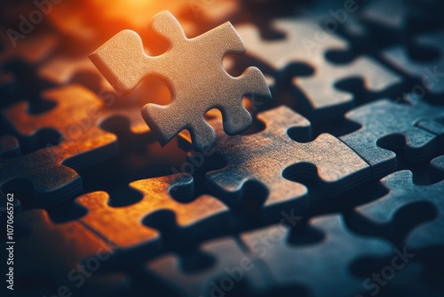 A series of interconnected puzzle pieces coming together, illustrating the collaborative effort required to bring ideas to fruition.