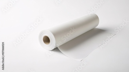 White Roll: Blank Canvas on a Clean Background