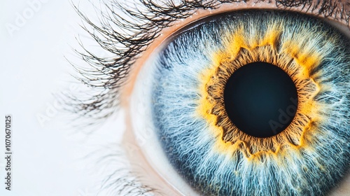 Close-Up of a Human Eye: A Captivating Macro Portrait photo