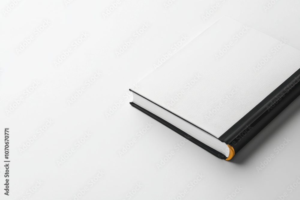 Showcase your creativity with a minimalist hardcover book mockup in a standing position for stunning visual presentations Showcase your creativity with a minimalist hardcover book mockup in a standing position for stunning visual presentations
