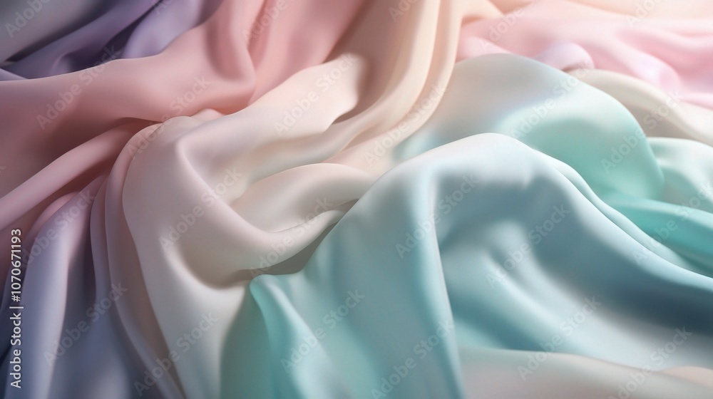 Soft Pastel Fabric with Gentle Draping Texture Soft Pastel Fabric with Gentle Draping Texture