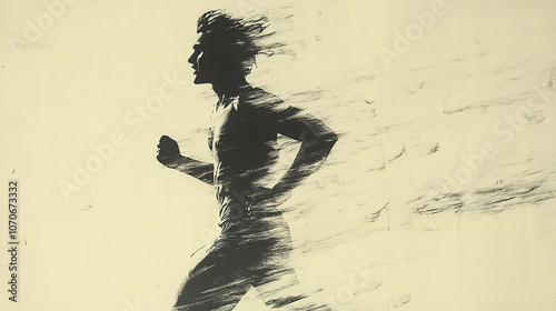 Photo of an athlete running on a track